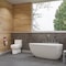 Alfi Brand ALFI brand AB8861 59" White Oval Acrylic Free Standing Soaking Bathtub AB8861 - alternate 2